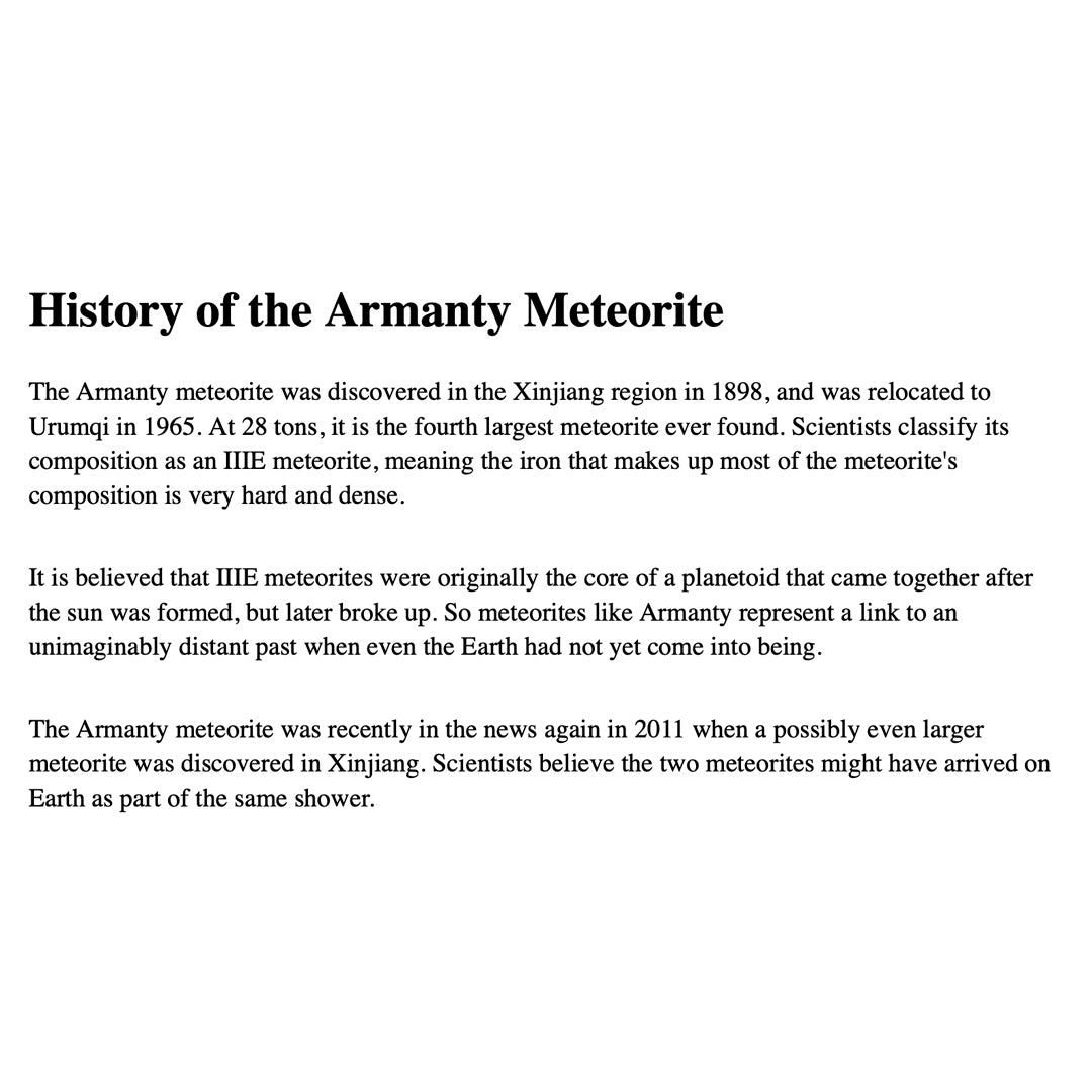 Meteoritos (Armanty)